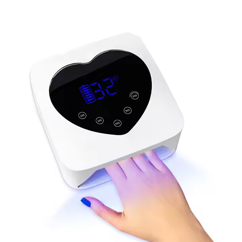Nastaviteľná LED lampa na nechty s displejom