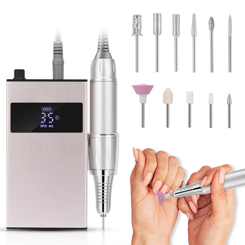 Súprava prenosných vŕtačiek na nechty s nízkou hlučnosťou
